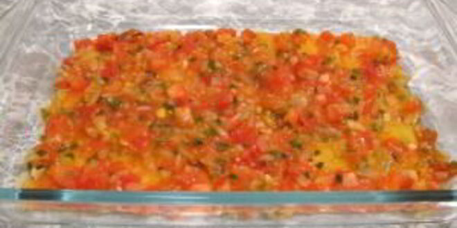 Рецепт лазаний с помидорами, сыром и ветчиной