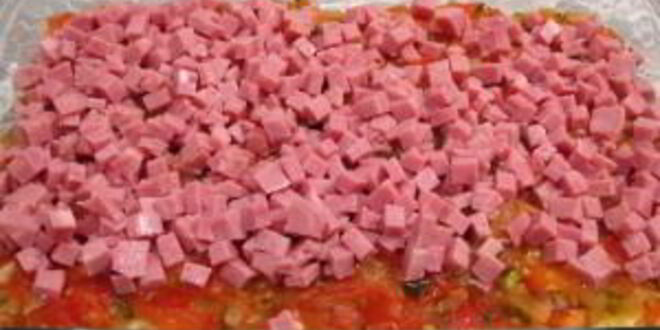 Рецепт лазаний с помидорами, сыром и ветчиной