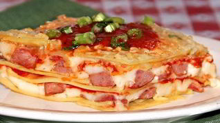 Рецепт Лазаний с сосиской