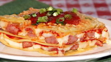 Рецепт Лазаний с сосиской