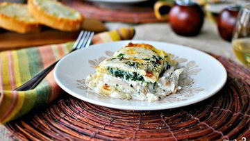 Рецепт Лазаний с творогом и сыром