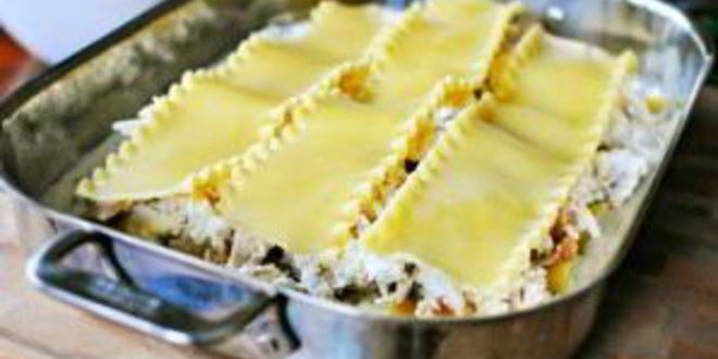 Рецепт лазаний с творогом и сыром