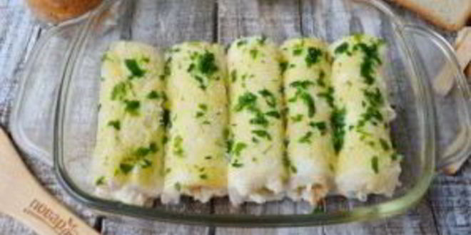 Рецепт рулета лазанья в чесночном хлебе