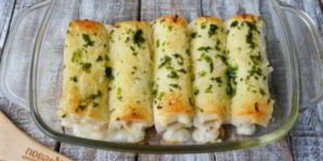 Рецепт рулета лазанья в чесночном хлебе