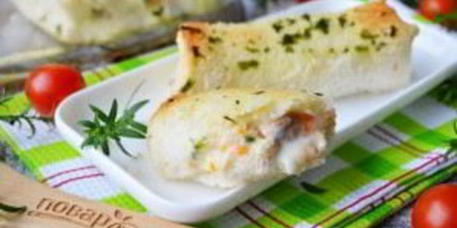 Рецепт рулета лазанья в чесночном хлебе