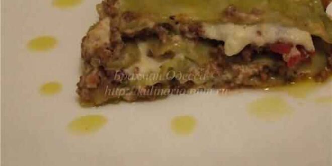 Рецепт сытной лазанья