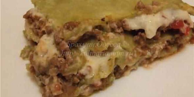 Рецепт сытной лазанья