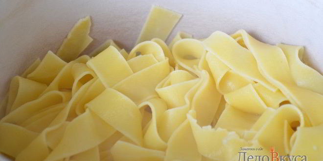 Рецепт белой пасты — итальянских макарон