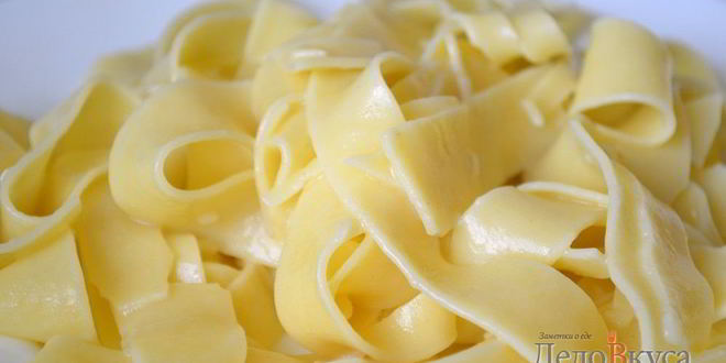 Рецепт белой пасты — итальянских макарон