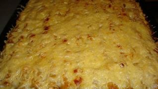 Рецепт Каннелоней с куриным фаршем под соусом башемаль