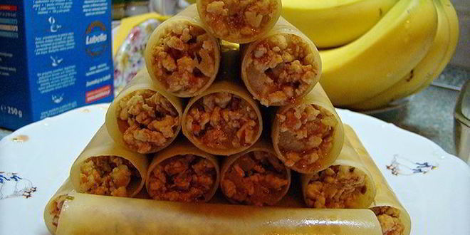 Рецепт каннелоней с мясной начинкой под соусом бешамель