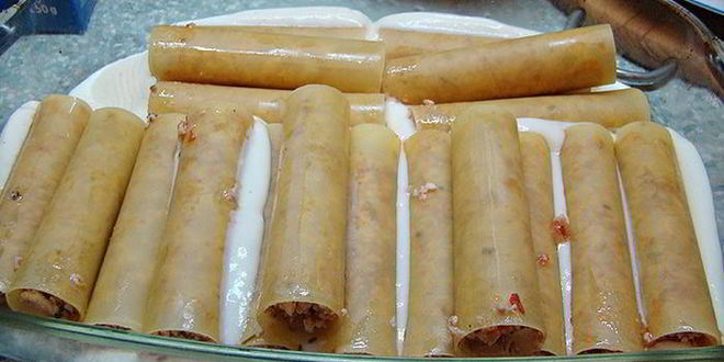 Рецепт каннелоней с мясной начинкой под соусом бешамель