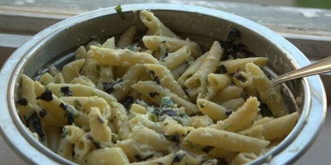 Рецепт макарон пенне с яичным соусом