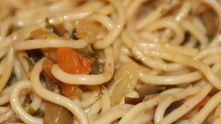 Рецепт Макарон с баклажанами и помидорами