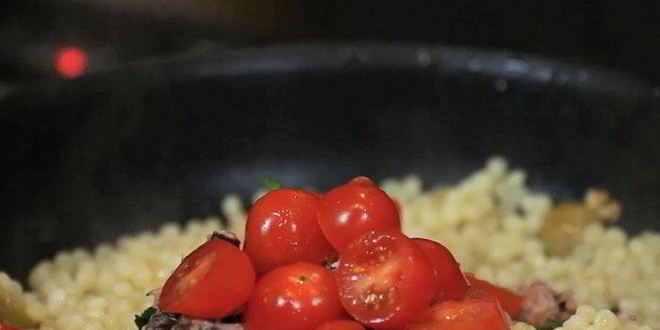 Рецепт макарон с тунцом и томатами