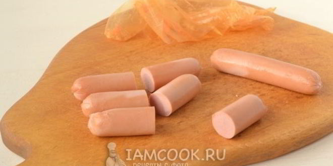 Рецепт макарон в сосисках