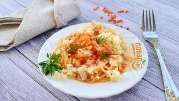 Рецепт Пасты с чечевицей и морковью