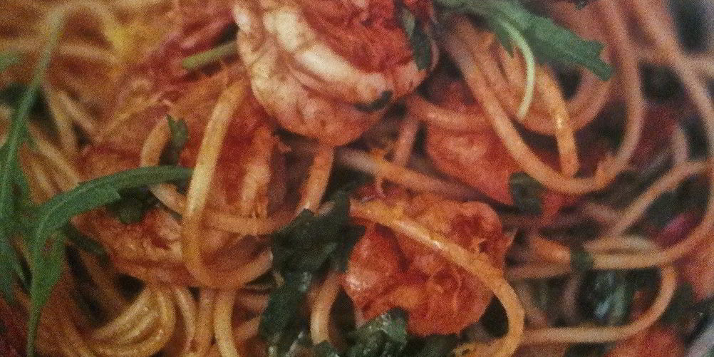 Как приготовить пасту с креветками и рукколой