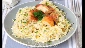 Рецепт Пасты с куриным филе и сливочным соусом