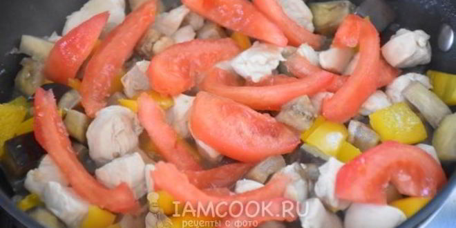 Рецепт пасты с овощами и куриной грудкой