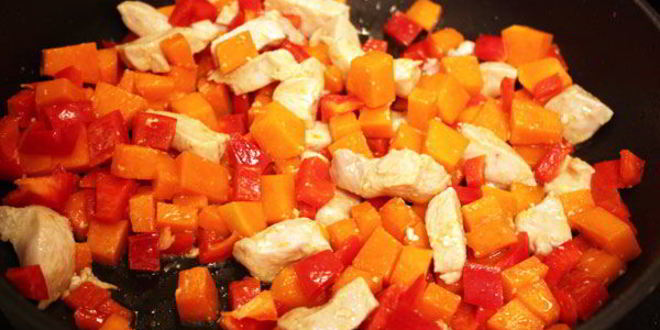 Рецепт пасты с овощами в сливочном соусе