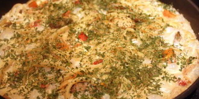 Рецепт пасты с овощами в сливочном соусе