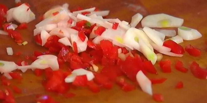 Рецепт пасты с сибасом и помидорами черри