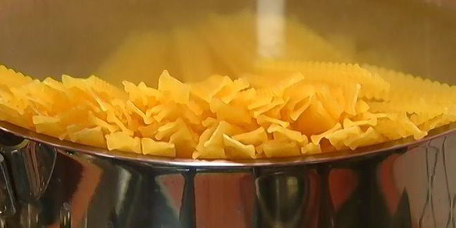 Рецепт пасты с сибасом и помидорами черри