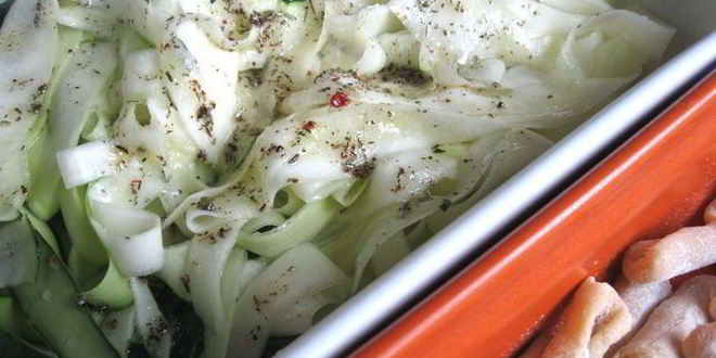 Рецепт пасты с цукини, маринованными в лимонном соке