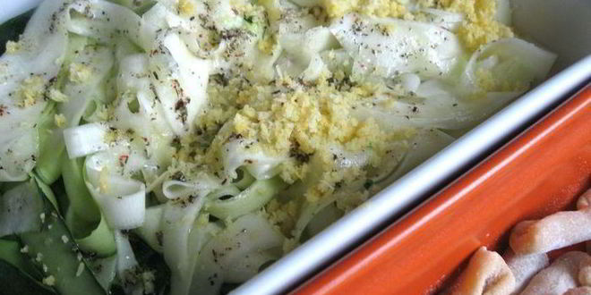 Рецепт пасты с цукини, маринованными в лимонном соке