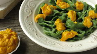 Рецепт Пасты с тыквенно-сырным соусом