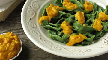 Рецепт Пасты с тыквенно-сырным соусом