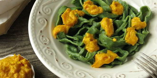 Рецепт пасты с тыквенно-сырным соусом