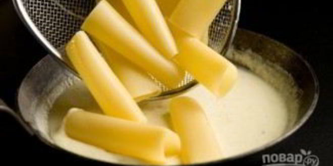 Рецепт сливочно-сырной паста