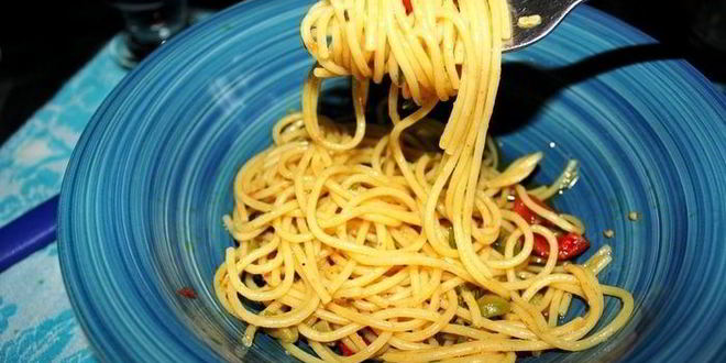 Рецепт спагетти альо ольо пеперончино