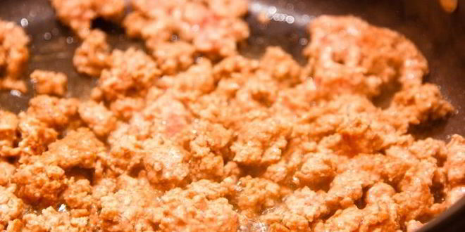 Рецепт спагетти с мясом и орехами