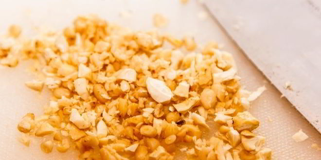 Рецепт спагетти с мясом и орехами