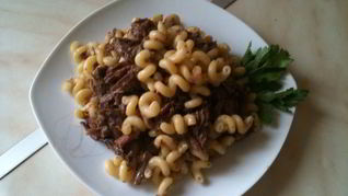 Рецепт Сытных макарон для очень голодных