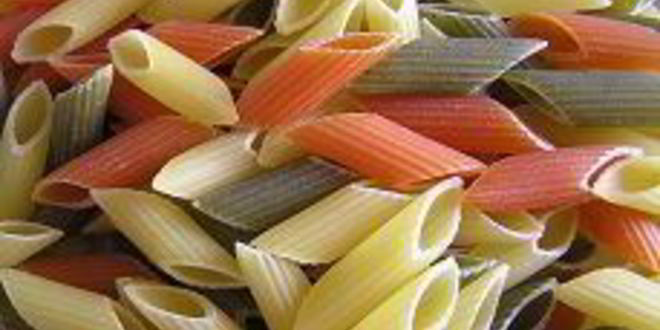 Рецепт трехцветной пасты пенне с цукини