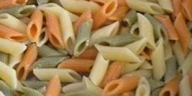 Рецепт трехцветной пасты пенне с цукини