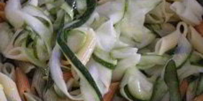 Рецепт трехцветной пасты пенне с цукини