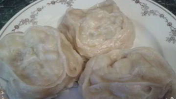 Рецепт Мантов из слоеного теста