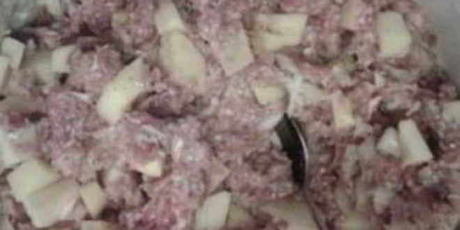 Рецепт мантов из слоеного теста