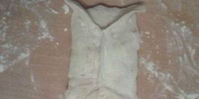 Рецепт мантов из слоеного теста