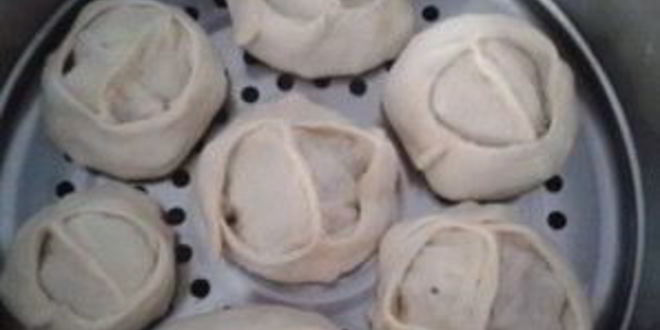 Рецепт мантов из слоеного теста