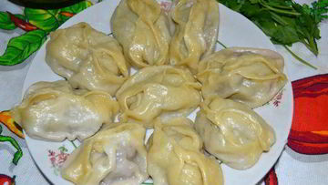Рецепт Мантов с говядиной и тыквой