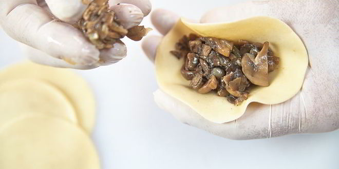 Рецепт мантов с грибами