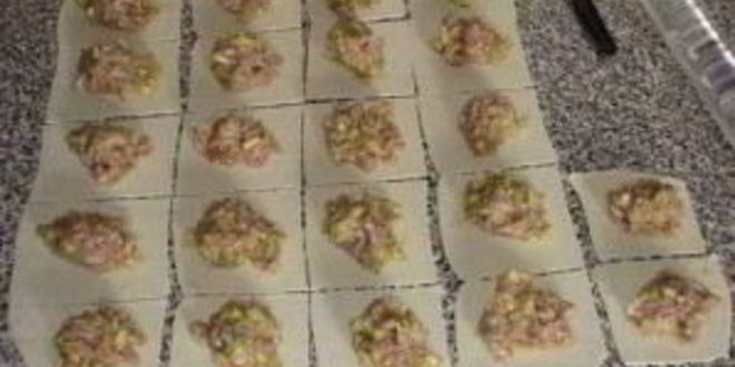 Рецепт мантов с кабачком и мясом