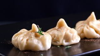 Рецепт Мантов с курицей и тыквой