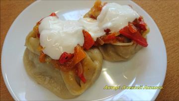 Рецепт Мантов с курицей